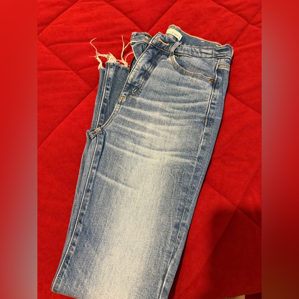 LOFT Light Blue Ankle Jeans